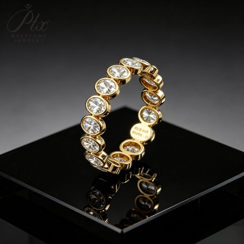moissanite stone ring gift for christmas